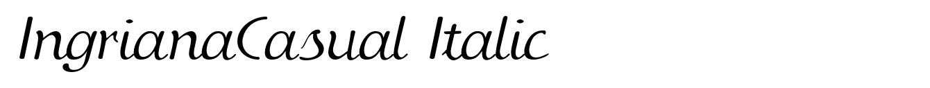 IngrianaCasual Italic image